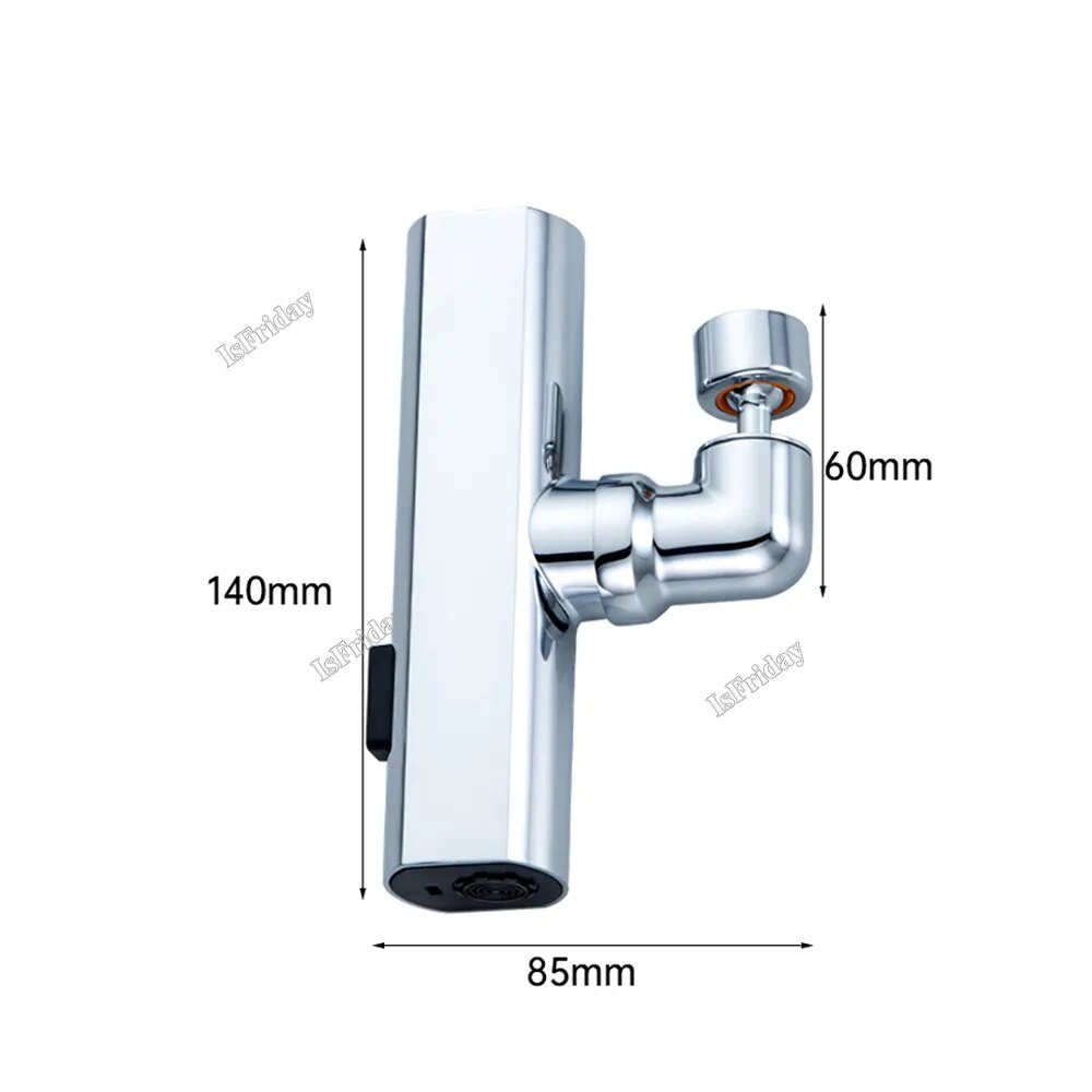 Waterfall Kitchen Faucet 3 Speed Water Outlet Universal Faucet Multifunctional Rotating Nozzle Anti Splashing Foaming Wiping