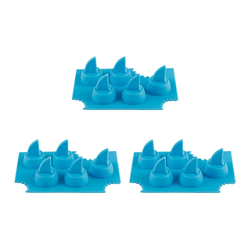 Silicone Sharks Fin Shape Ice Tray For Freezer,Diy Sharks Fin Jello Mould Mold, Sharks Lovers Ice Molds Gift