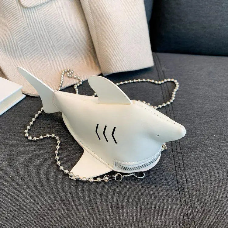 Cute 3D Animal Shark Cross Body Bags Womens Unique Adorable Cute Clutch Purse Bags