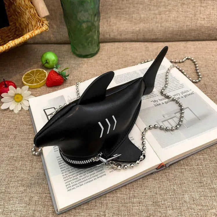 Cute 3D Animal Shark Cross Body Bags Womens Unique Adorable Cute Clutch Purse Bags