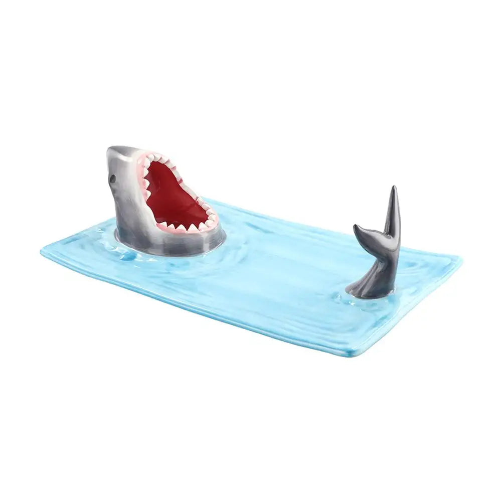 Japanese Internet Celebrity Seaside Shark Ceramic Plate Kitchen Beautiful Decoration Plate  Dumpling Tableware Plate