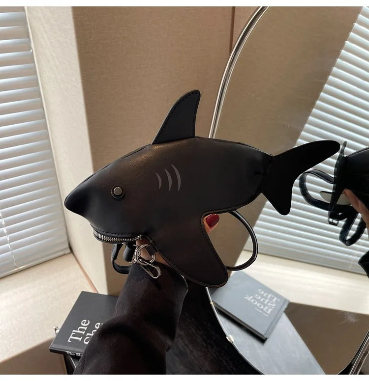 Cartoon Crossbody Bags for Women Cute Shark Women Shoulder Bag Creative Purse and Handbags Сумка Женская Bolsos De Mujer Sac